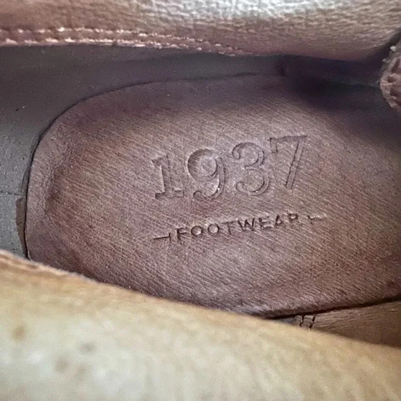 MADEWELL x 1937 | Suede Leather "Aberdeen" Tan Fringe Ankle Boots Booties | 9 - Picture 9 of 9